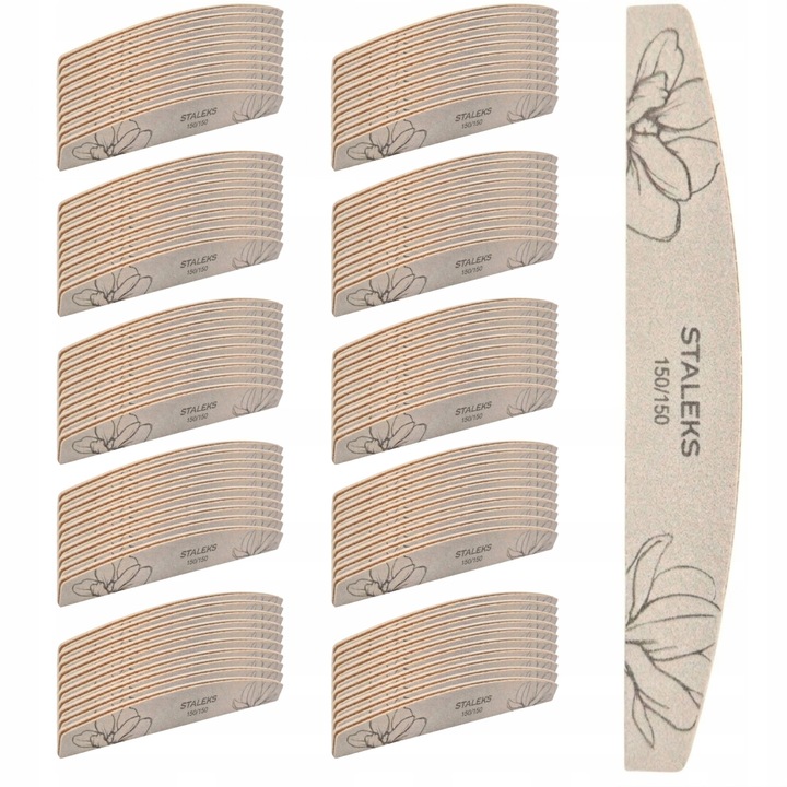 Pilnic cosmetic Staleks LODKA mineral 150x150, set 100 bucati