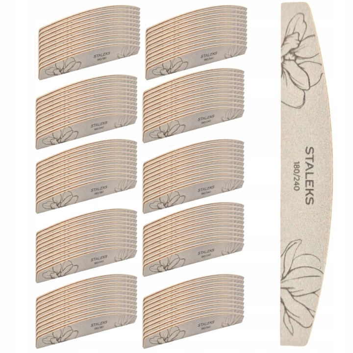 Pilnic cosmetic Staleks LODKA mineral 180/240, set 100 bucati