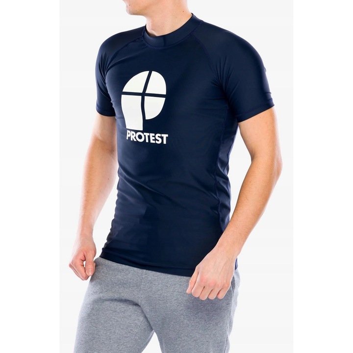 Мъжка спортна тениска, Protest, Prtcater, бързосъхнеща, нощно синьо, Lycra, S INTL