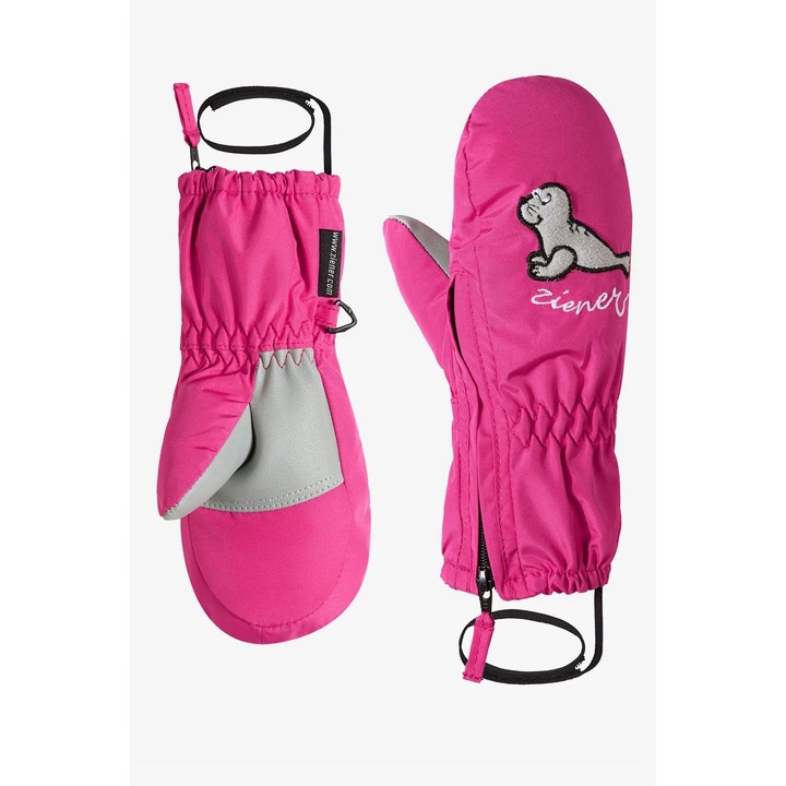 Manusi copii Ziener Le Zoo Minis, pop pink, 80 cm