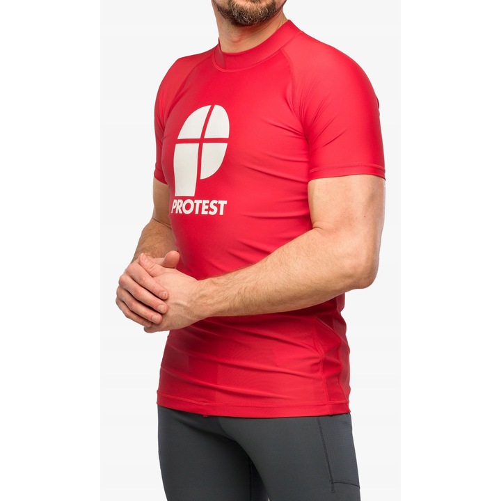 Мъжка тениска, Protest, Prtcater, щампа, червена, Lycra
