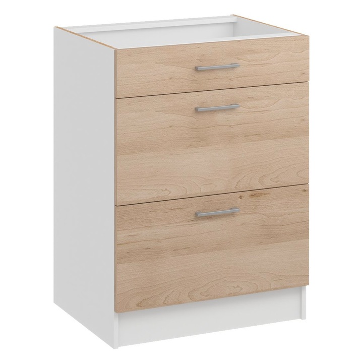 Set mobilier bucatarie, ROE Furniture, dolna safca, 3 sertare, 60x44x82cm, multicolor