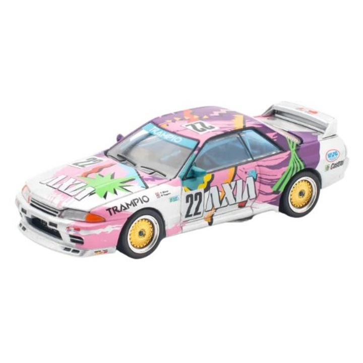 Nissan Skyline GT-R R32 #22 1:64 Pop Race PR640103 autómodell