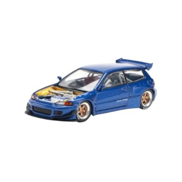 Pandem Honda Civic eg6 kék autómodell 1:64 Pop Race (PR640174)