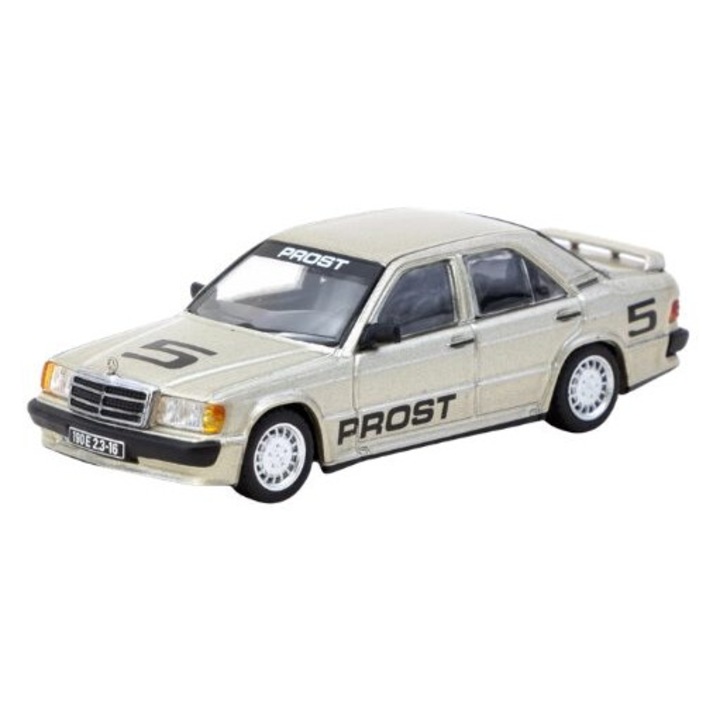 Mercedes-Benz 190 E 2.3-16 autómodell, #5 Alain Prost Race of Champions 1984 1:64 Tarmac Works
