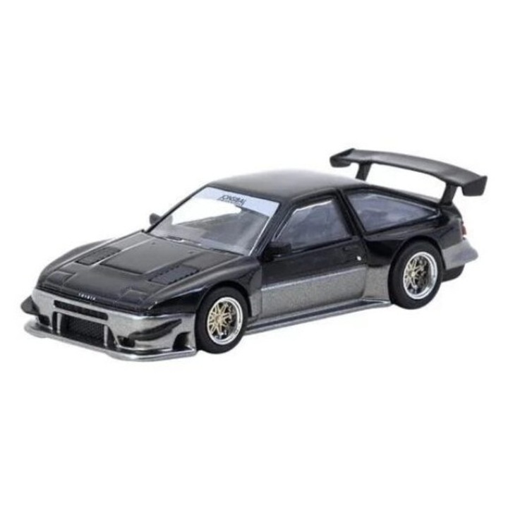 Toyota Sprinter Trueno Ae86 Widebody Fekete 1:64 Tarmac Works autómodell