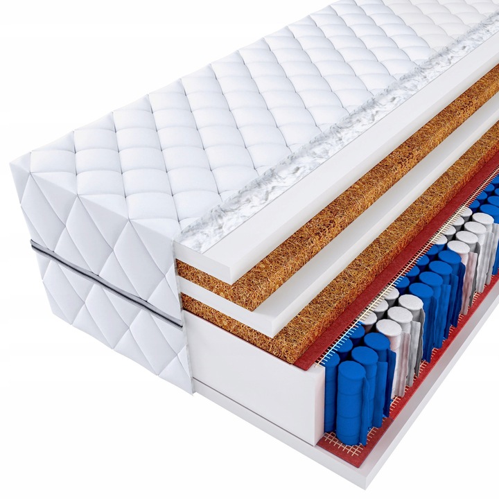 Saltea MTM 90x200 cm, 20 cm, 2xkokos, H3/H5, antialergica, cu arcuri pocket