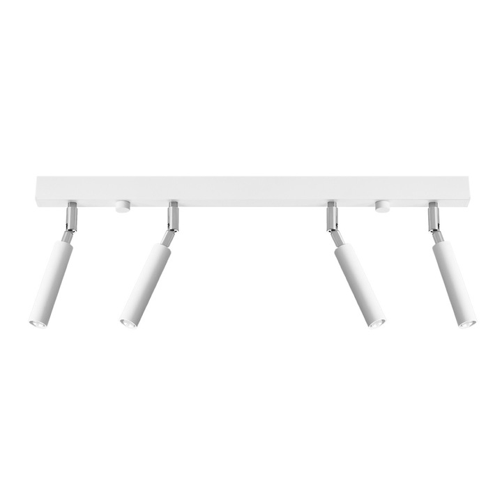 Plafon LUMILO HORUX, 4 surse de iluminat, alb, 60x3x20cm