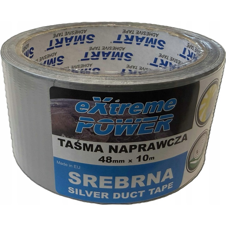 Banda adeziva reparatoare Smart, 48x10m, argintie, rezistenta la apa, grosime 165MY