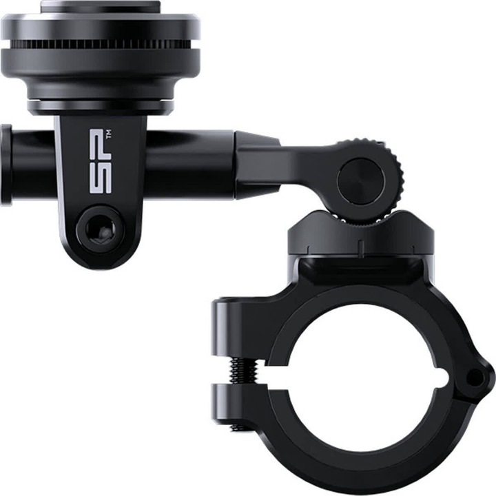 Suport smartphone pentru motocicleta 3D, SP CONNECT, design inovator, instalare rapida, culoare neagra