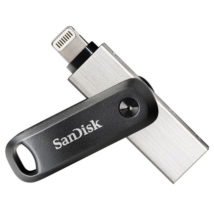 SanDisk iXpand GO 256GB USB memória, Lightning és USB 3.0, többszínű