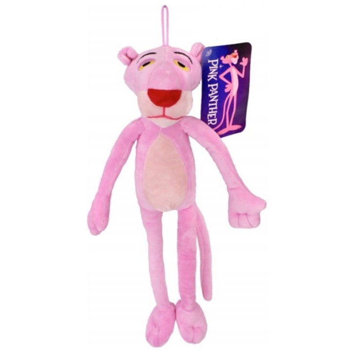 Jucarie de plus, Pink Panther, 40 cm, roz, set