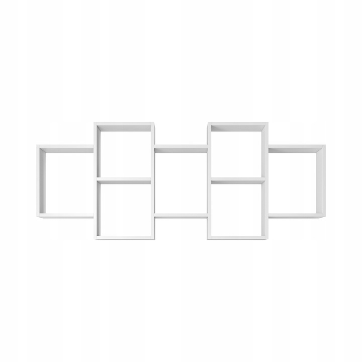 Bratex univerzális tutaj, 7 rekeszes, fehér, 161x18x65cm