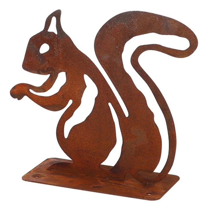 Decoratiune metalica veverita, Esschert Design, rustica, 20,1cm