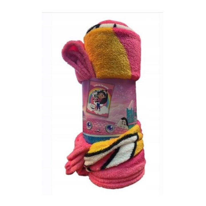 Patura flanelata pentru copii, 130x160cm, antialergica, Oeko-Tex, multicolor