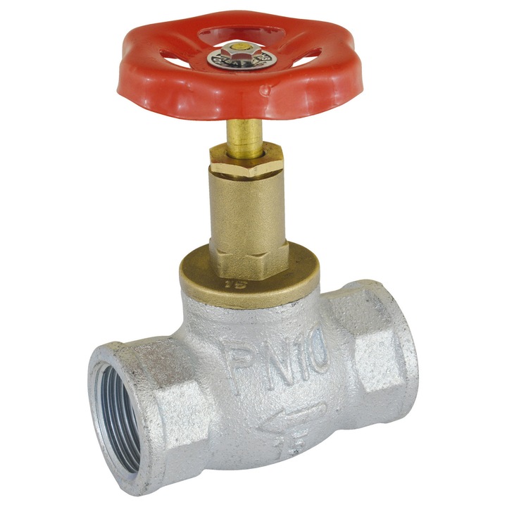 Robinet gradina Ferro, 1", corp din fonta, cap grasut, reglabil