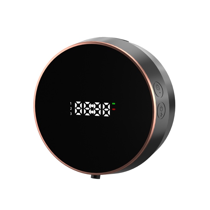 Fali automata fertőtlenítő adagoló, 300 ml kapacitás, USB töltés, fekete