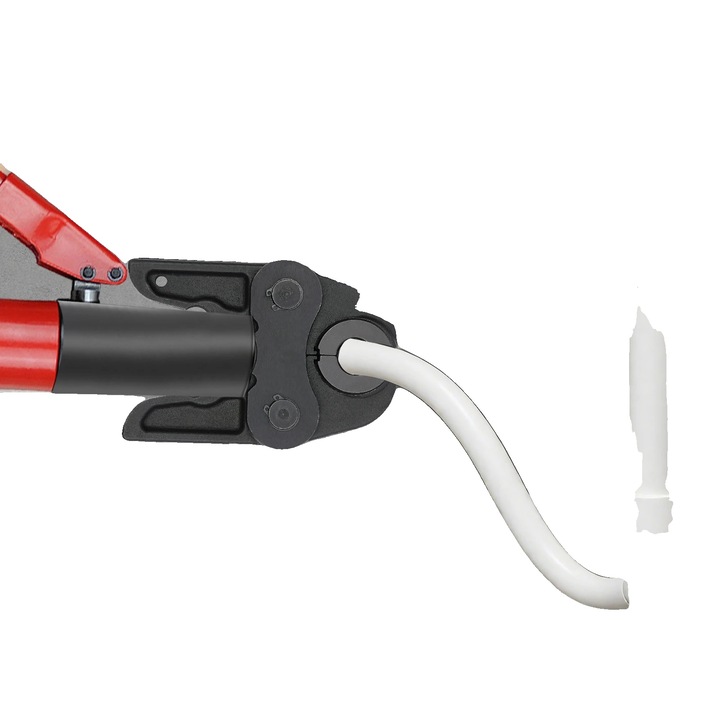 Hidraulikus krimpelő fogó, 16.5x11x3.5 cm, maximális nyitás 4.1-4.9 cm, alumínium-műanyag, PEX, PB csövekhez