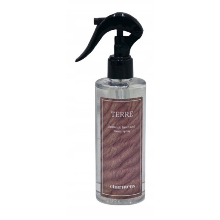Odorizant camera Charmens Terre Man 250ml, spray pentru tkanin si pomieszczenia, aroma placuta
