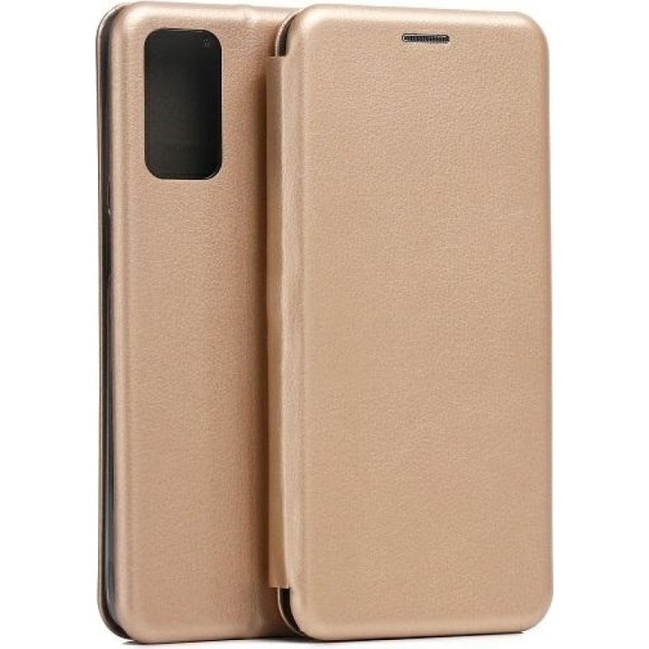 Carcasa magnetica pentru carte Beline, aurie, TPU, piele sintetica, pentru Motorola Moto G42