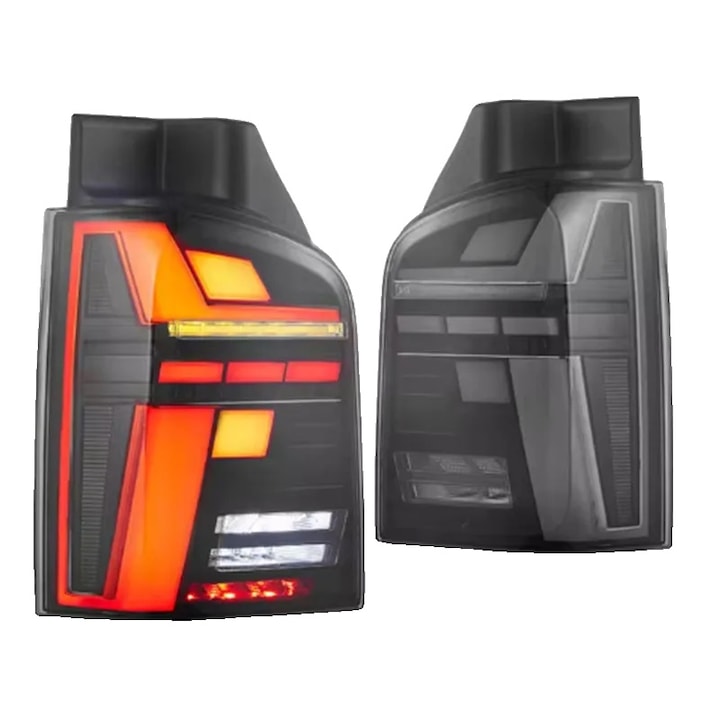 Lampi spate LED, 2 bucati fumurii, semnalizare dinamica, pentru Multivan Caravelle T5