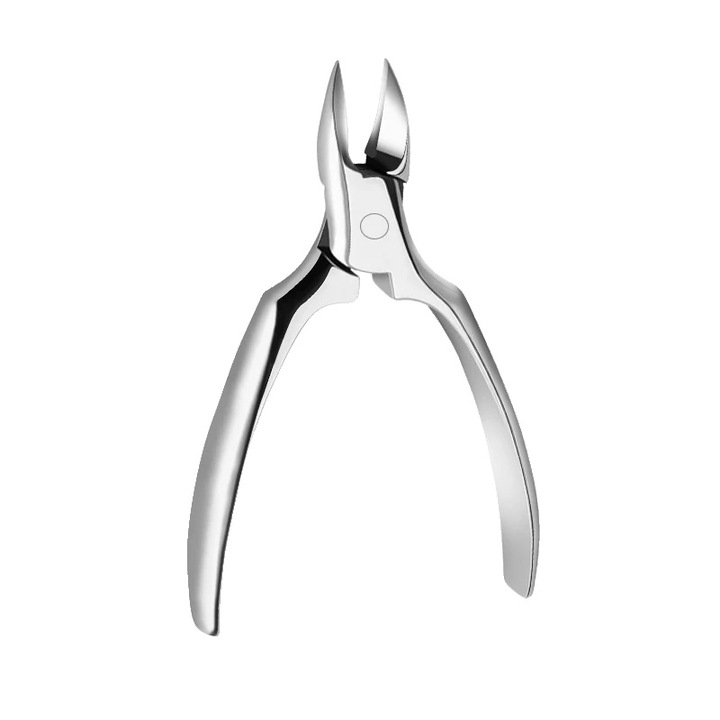 Körömvágó olló, rozsdamentes acél, precíz vágás, ezüst, 12.5cm