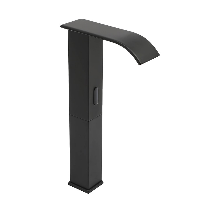 Baterie sanitara cu senzor automat, operare fara contact, control temperatura, neagra