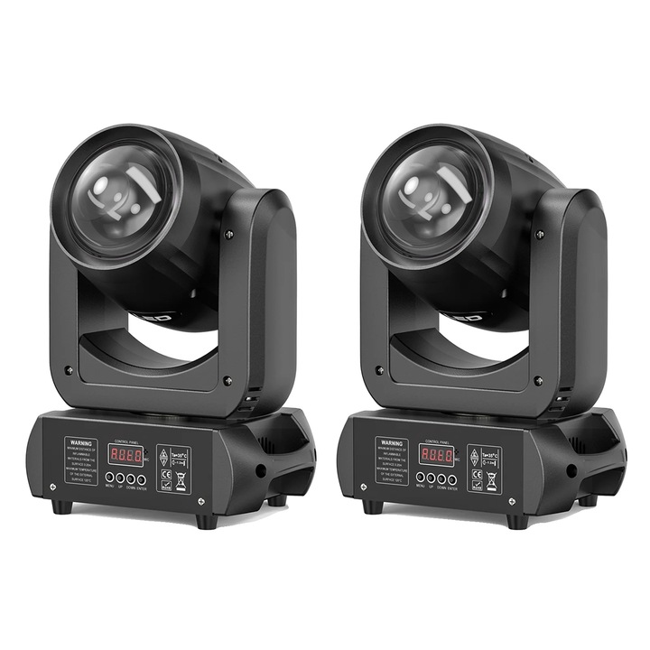 Lumina mobila, 8 culori, 18 prisme, set 2 buc, priza EU