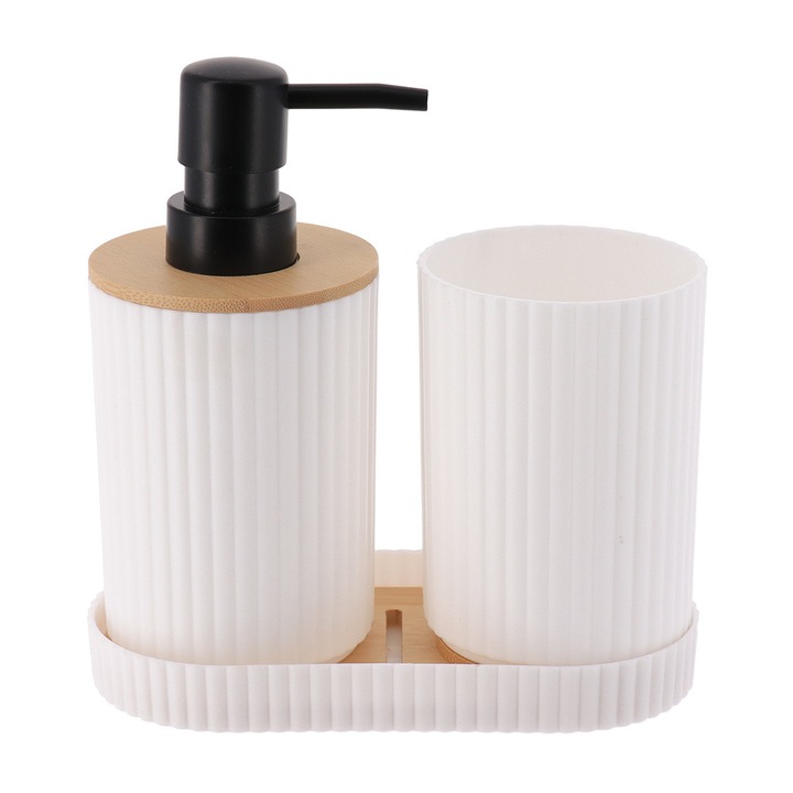 Set baie TENDANCE 3 elemente, alb
