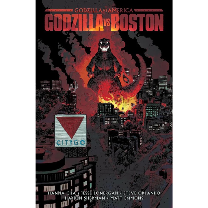 Képregény Godzilla vs America, Boston, HC, Szerző Jesse Lonergan