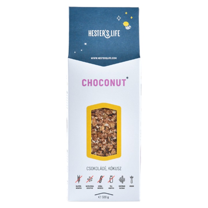 Choconut Cookies - Csokoládés-Kókuszos Gabonapehely, 320 g