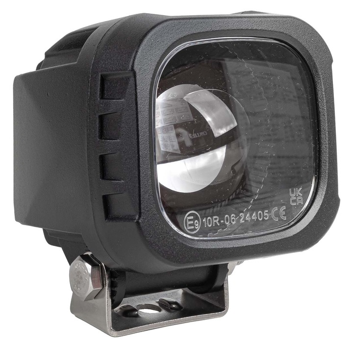 Aktív kék LED biztonsági lámpa, 15W, 10-80V, IP6K9K, targoncákhoz, AMiO