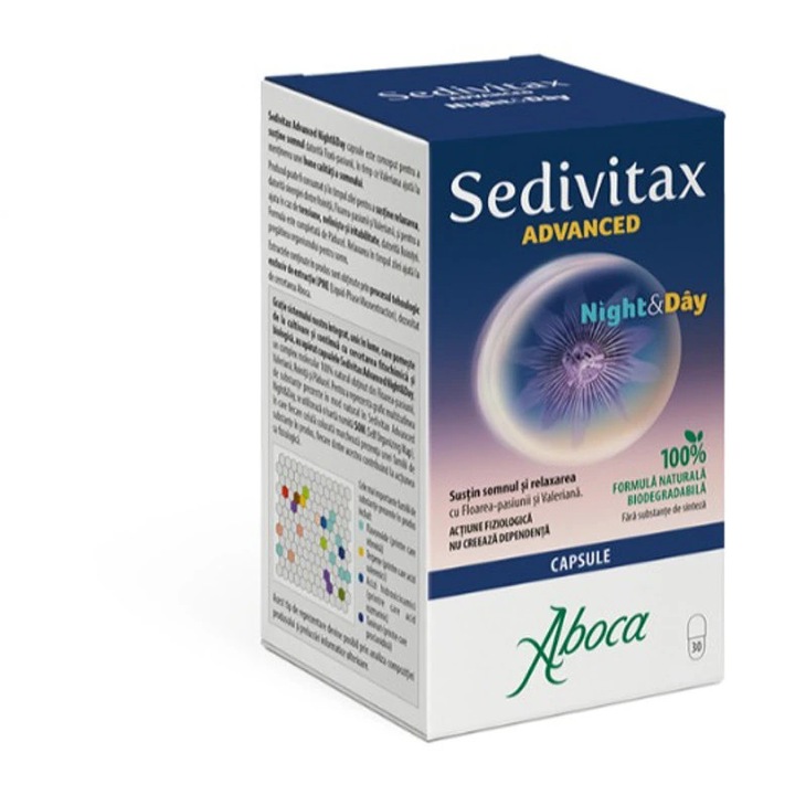 Sedivitax Advanced Night & Day, 30 капсули, Aboca