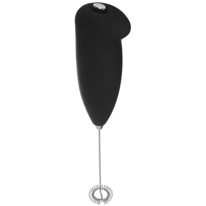 Kumtel HMF-02 frappékeverő, 2xAA, rozsdamentes acél, fekete