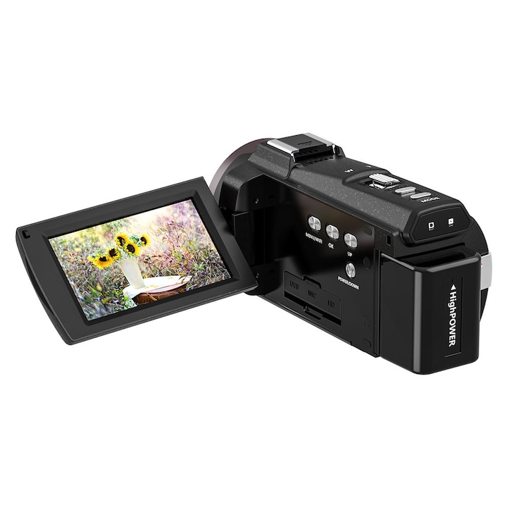 Camera video digitala 2,7" LCD, 16x zoom, 1080P, set complet
