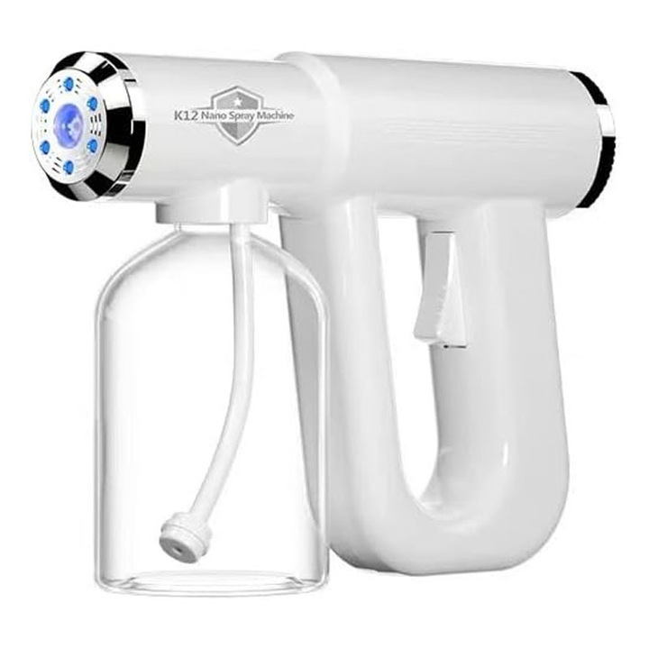 Aparat dezinfectant portabil Rqiurpn, pulverizator fara fir, 300ml, albastru, 1500mAh, 90min autonomie