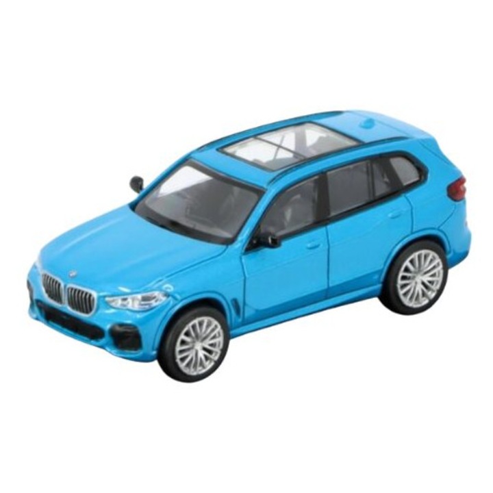 BMW X5 G05 autómodell, kék, 1:64, Para64, RHD