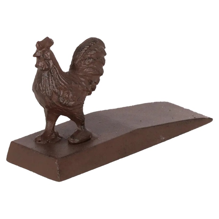Ajtóütköző, Esschert Design, öntöttvas, kakas motívum, rusztikus vintage stílus, fém