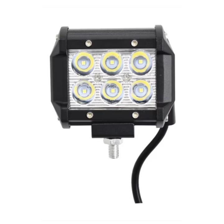 Proiector LED Auto Lumixauto, Offroad, 18W, 12V-24V, 1800 Lumeni, Dreptunghiular, Spot Beam 30 Grade
