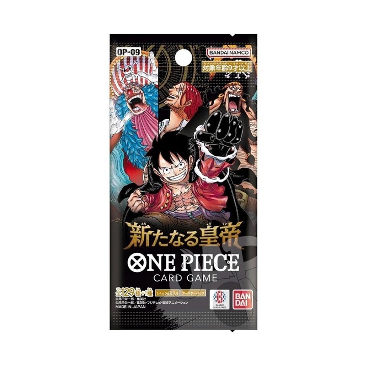 One Piece OP-09 The New Emperor Kártya Csomag (5db Japán One Piece Manga Kártya)