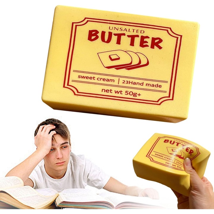 Interaktív játékok gyerekeknek, 2 darabos vajtömb készlet, aranyos design, könnyen hordozható, többszínű