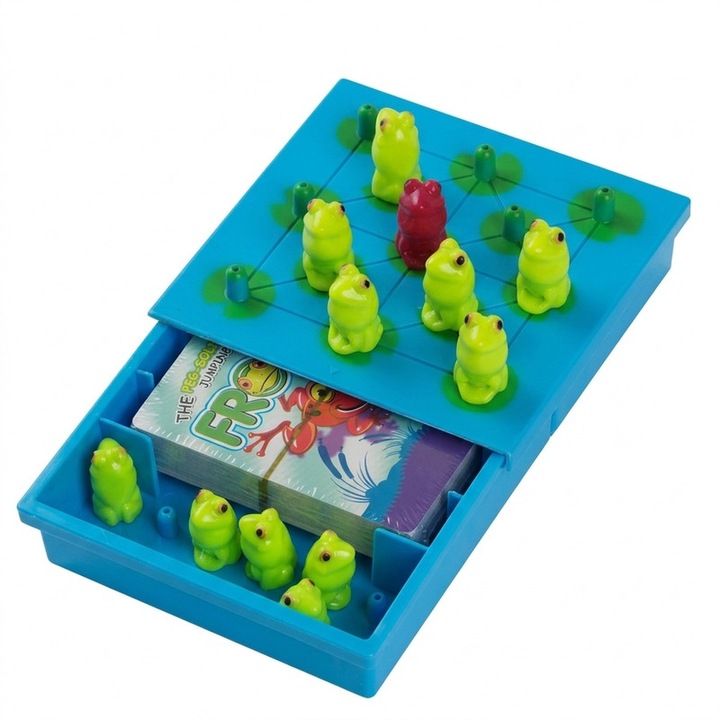 Joc educativ Premium Frog Logic, 40 provocari, 12 broaste, 6+ ani