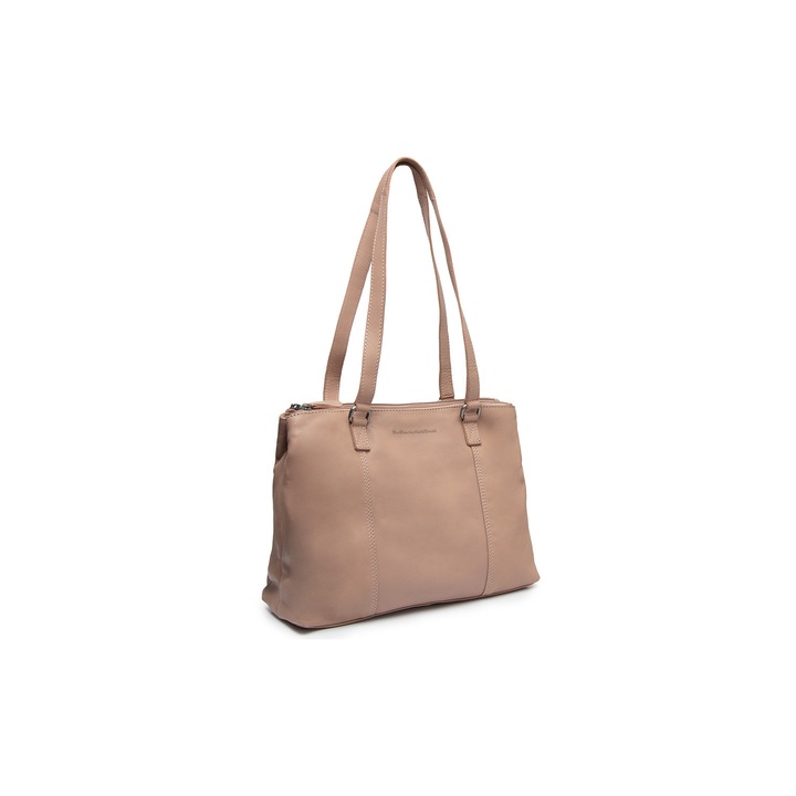 Geanta de umar Marvos din piele naturala, The Chesterfield Brand - Roz pudra