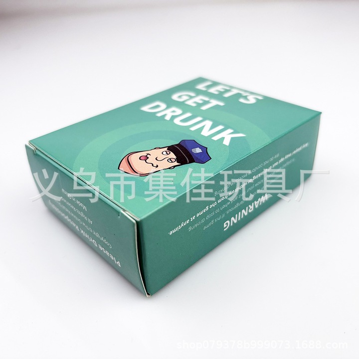 Kártyajáték készlet - "Let's Get Drunk", 9x6.5cm, Többszínű