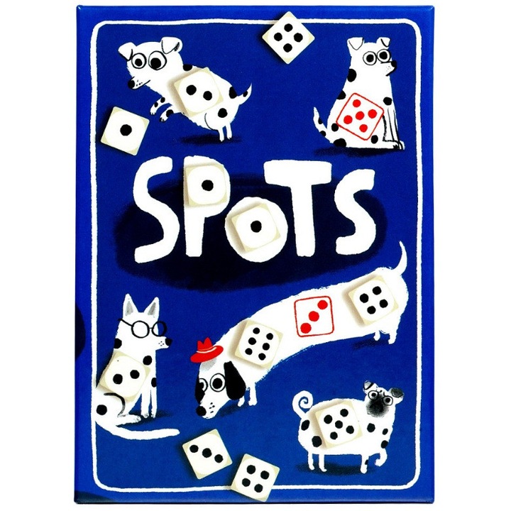 Társasjáték, Spots, dalmata témájú kártyajáték, 18x13cm