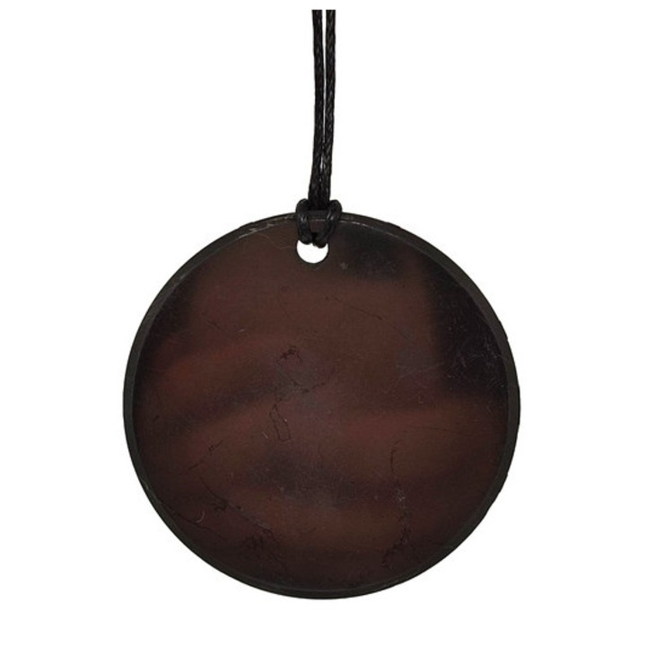 Shungit medál kerek 5cm