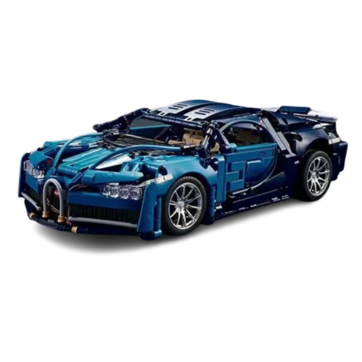 Set de constructie Bugatti 1:14, 1300 piese, 56x25.5cm