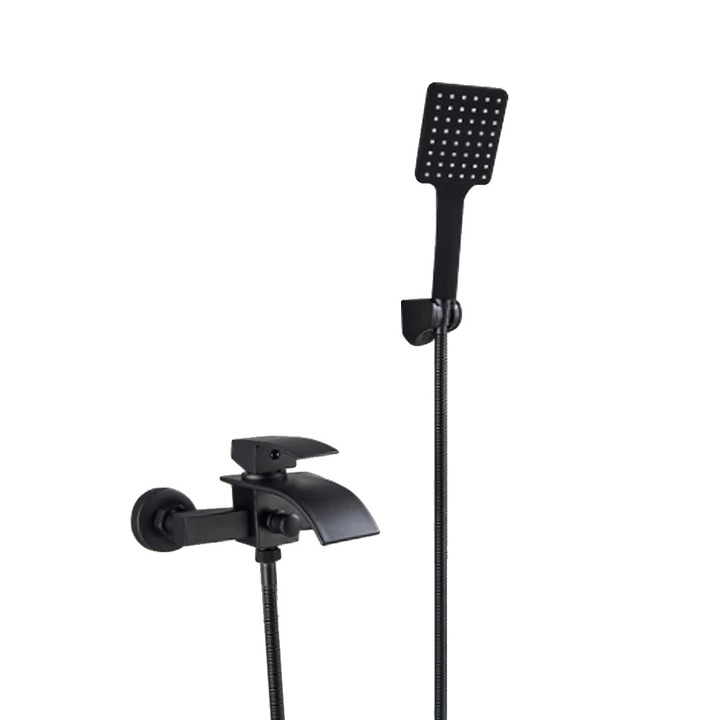 Baterie sanitara montata pe perete, 2 moduri de iesire a apei, design modern, otel inoxidabil 304, finisaj lacuit