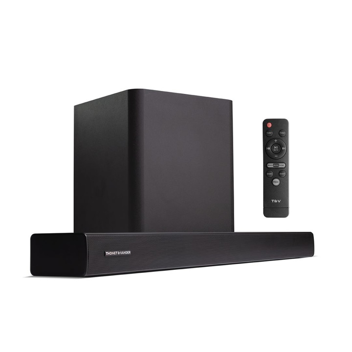 Thonet & Vander Stern 2.1 система от високоговорители и субуфер, 180W. Черен