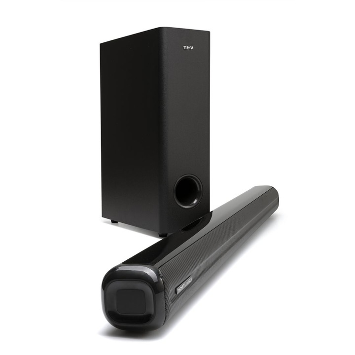Thonet & Vander HK096-03641-2Kino Gen2 2.1 саундбар + система за субуфер, 150W, HDMI ARC + Bluetooth® + AUX 3,5 мм минижак/RCA + S/PDIF (оптичен) + коаксиална връзка